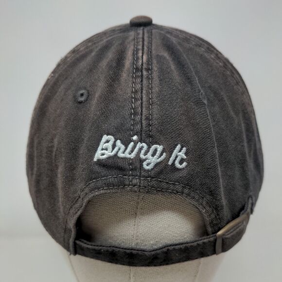 Game Day Bring It Slideback Hat Blue OSFM Adjustable Embroidered State Of Mine - Picture 5 of 8